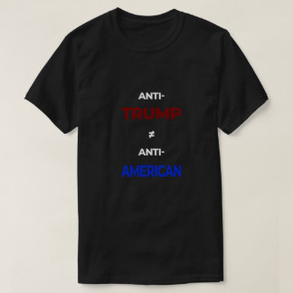 Camiseta Anti-Trump Não é Igual a Anti-Americano Vermelho A