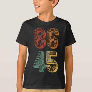 Camiseta Anti Trump T Shirt 86 45 Resiste No Donald Retro G