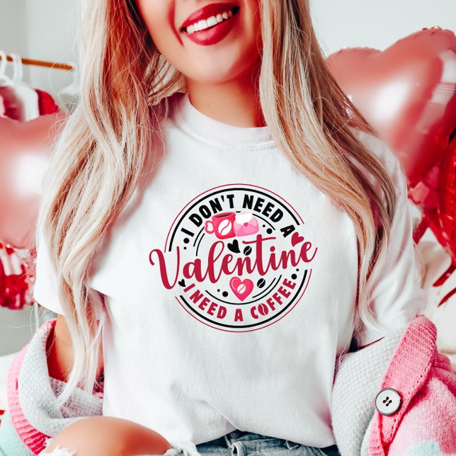 Camiseta Anti-Valentina, Precisa De Café (Criador carregado)