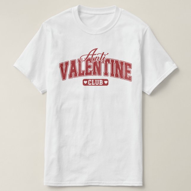 Camiseta Anti Valentine Club (Frente do Design)