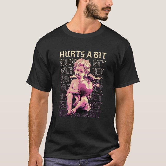 Camiseta Anti Valentines Day Broken Heart Injured Cupid Hur (Frente)