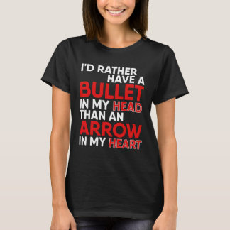 Camiseta Anti Valentine's Day Bullet In My Head For Valenti