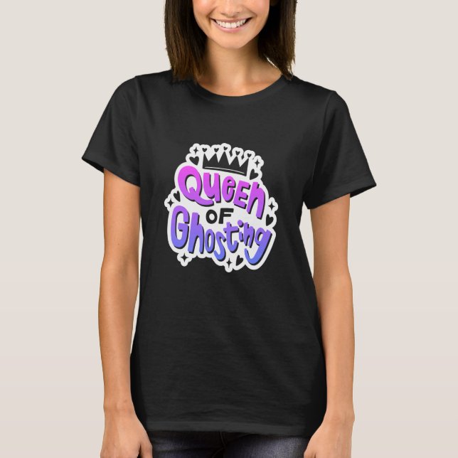 Camiseta Anti Valentine's Day Outfit Queen Of Ghosting (Frente)