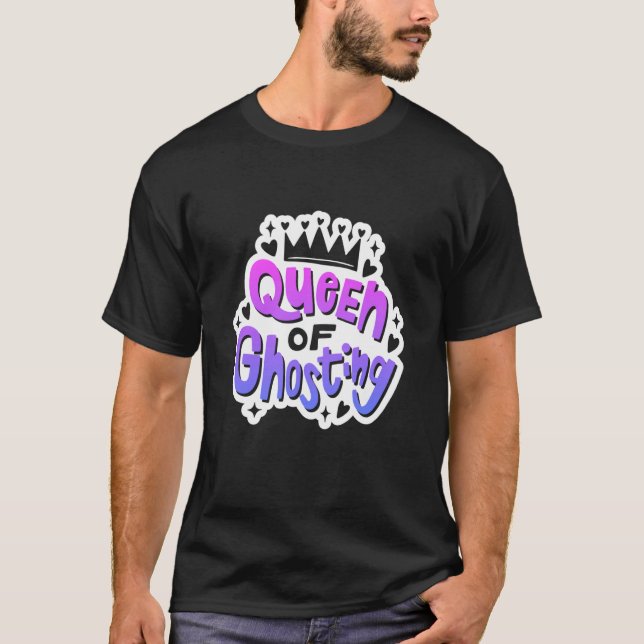 Camiseta Anti Valentine's Day Outfit Queen Of Ghosting (Frente)