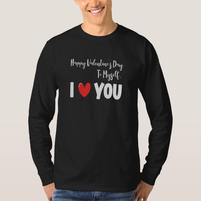 Camiseta Anti Valentine's Day Valentines Heart Lonely Day S (Frente)