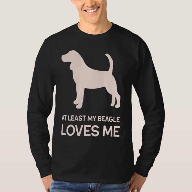 Camiseta Anti Valentines For Single Beagle Dog (Frente)