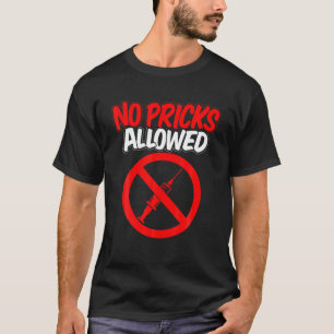Camiseta Anti-Vax Sem Picos Sem Jabs Sem Vacina