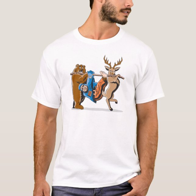 Camiseta Anti vingança do animal da caça (Frente)