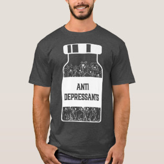 Camiseta Antidepressants, Love Pitbull Smile, Dog Is Love 