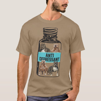 Camiseta Antidepressants, Love Pitbull Smile, Dog Is Love P