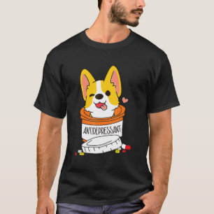 Camiseta Antidepressivo Clássico Corgi Medicina