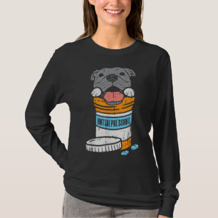 Camiseta Antidepressivo Pitbull Engraçado Cachorro Sozinho