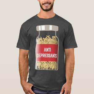 Camiseta Antidepressivos, Amor, Sorriso, Cachorro É Amor P