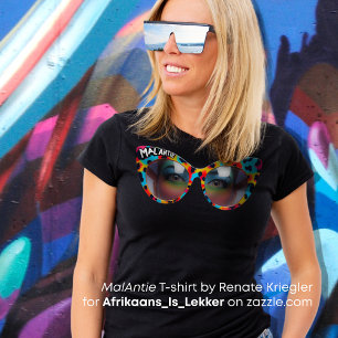 Camiseta ANTIE MAL Personalizado / Humor da tia Afrikaanse