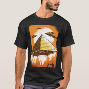 Camiseta Antiga Alienígena de OVNI do Egito