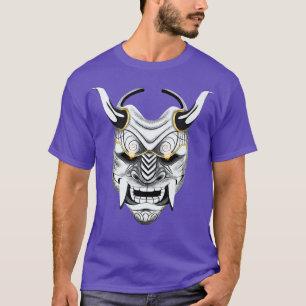 Camiseta Antiga Arte Japonesa Oni Mask Ogre Samurai japão