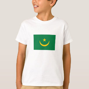 Camiseta Antiga bandeira da Mauritânia