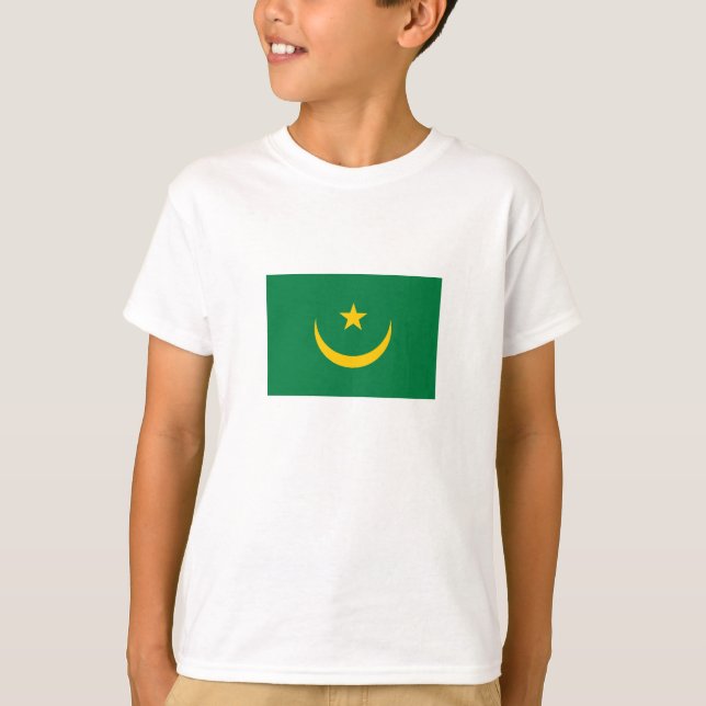 Camiseta Antiga bandeira da Mauritânia (Frente)
