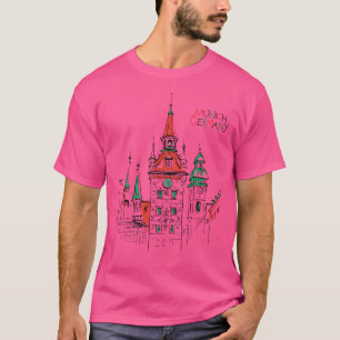 Camiseta Antiga Câmara Municipal De Munique, Alemanha