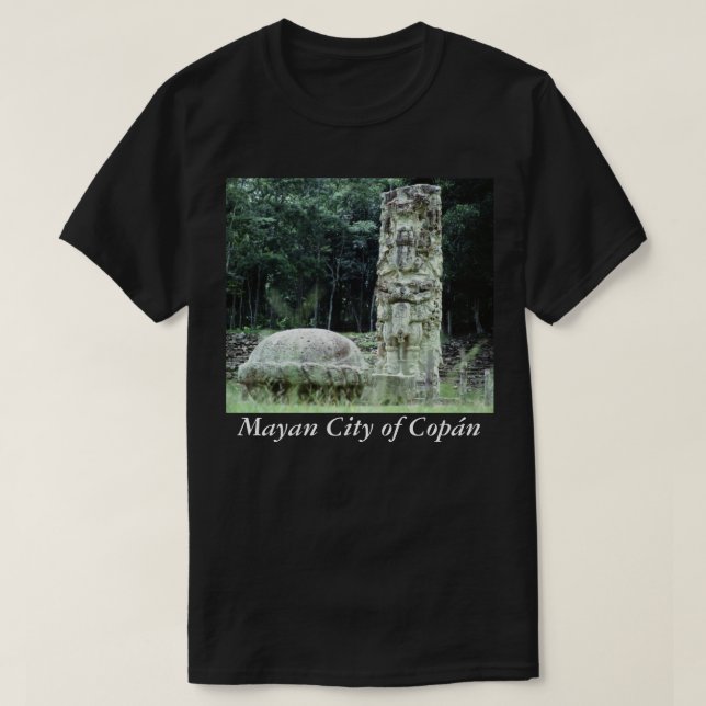 Camiseta Antiga cidade maia Copan N. Western Honduras Foto (Frente do Design)