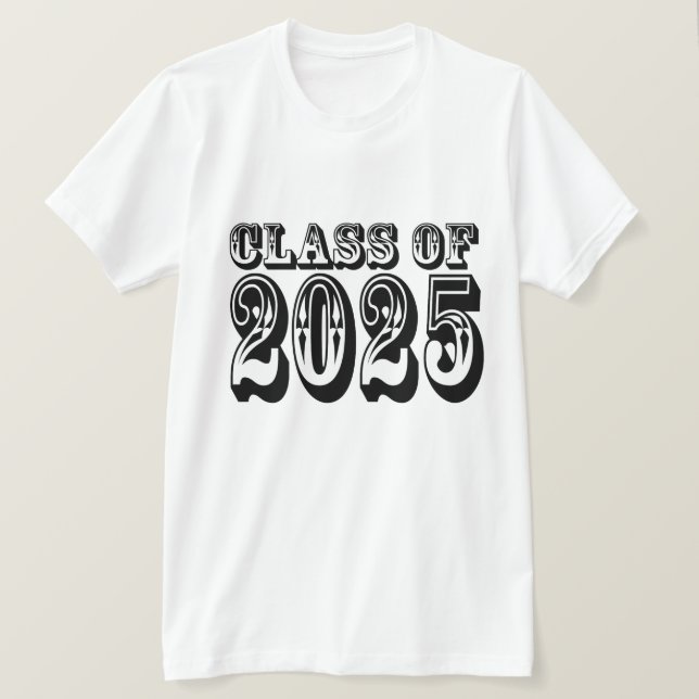 Camiseta Antiga Classe Oeste de Graduação 2025 (Frente do Design)