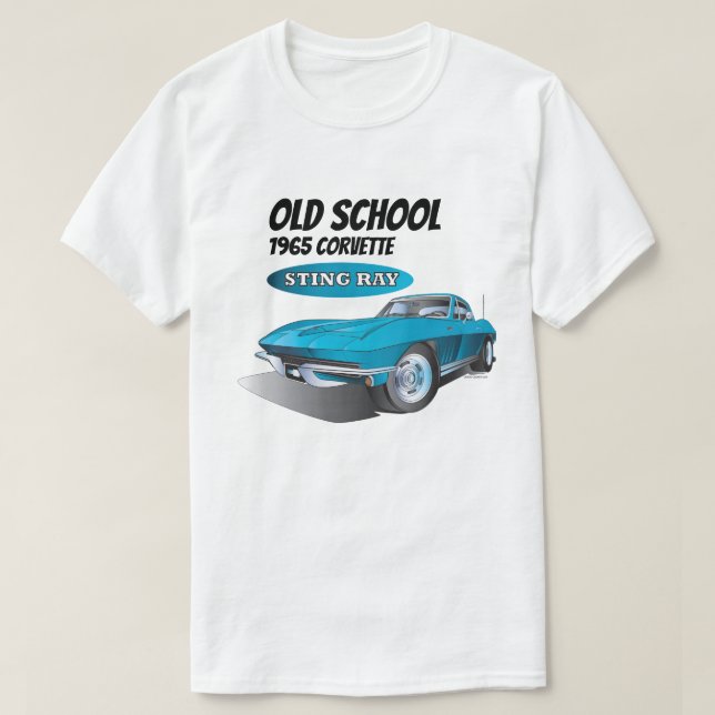 Camiseta Antiga escola corveta de arraia de 1965 (Frente do Design)
