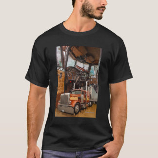 Camiseta Antiga Escola Peterbilt Interior e Clássico de Cam