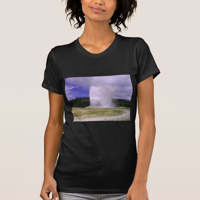 Camiseta Antiga fé no Parque Nacional de Yellowstone (Frente)
