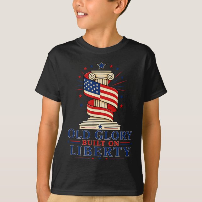 Camiseta Antiga Glória Construída Sobre a Liberdade (Frente)