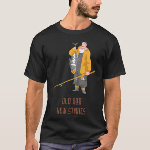 Camiseta Antiga Haste Novas Histórias de Pesca