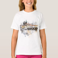 Antiga Praga, Charles Bridge Watercolor
