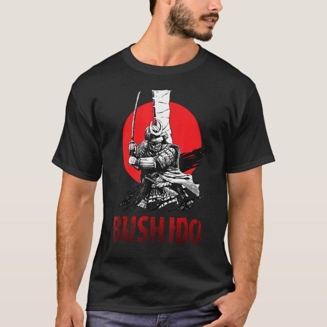 Camiseta Antiga Ronin Asiático Oni Ronin do Japão Katana (Frente)