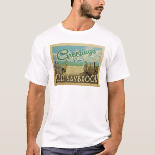 Camiseta Antiga Viagens vintage Saybrook Beach