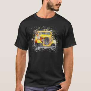 Camiseta Antiga Vintage American Classic Car - Letra