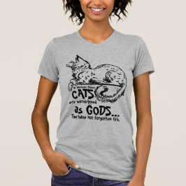 Camiseta Antigamente os gatos eram adorados como deuses Tee
