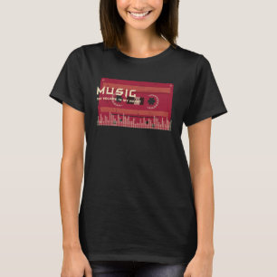 Camiseta AntigaSchool 80s 90s Fita de Música Retroativa
