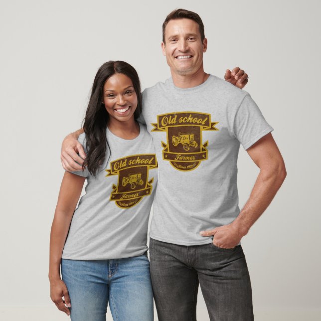 Camiseta Antigo agricultor escolar (Unissex)