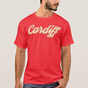 Camiseta Antigo Cardiff País de Gales engraçado