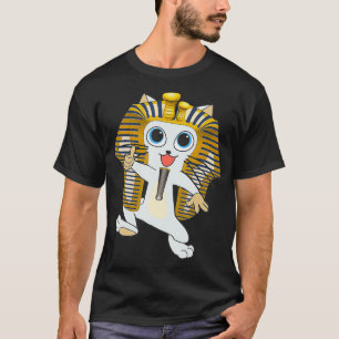 Camiseta Antigo Egito História Para Crianças Engraçado Gato
