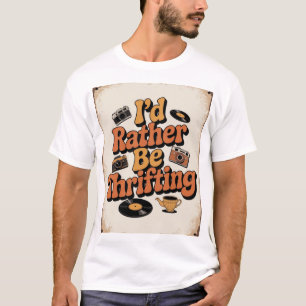 Camiseta Antigo Eu Preferiria Brechó