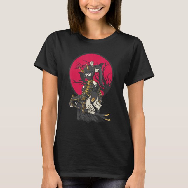 Camiseta Antigo Japonês Samurai Bushido Katana Ronin Ásia (Frente)