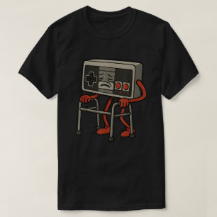 Camiseta Antigo jogador para sempre Controlador de Jogo d