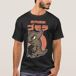 Camiseta Antigo Kaiju Gomora Estilo Chibi Kawaii