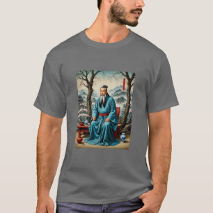 Camiseta Antigo Mestre em Tee de Arte Blossoms