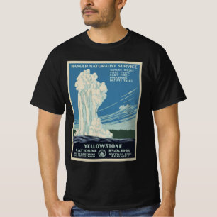 Camiseta Antigo Old Faithful no Parque Nacional de Yellowst