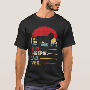Camiseta Antigo Pai de Sheepdog Melhor Alguma Vez Dom Dog V