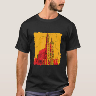 Camiseta Antigo Palácio do Estilo Escolar Antigo