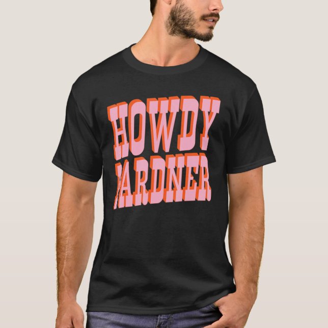 Camiseta Antigo Pardner West Howdy (Frente)