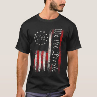 Camiseta Antigo Patriótico Americano 1776 Nós, Os Pessoas E