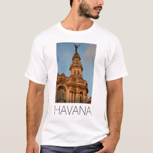Camiseta Antigo prédio Spire, Havana, Cuba